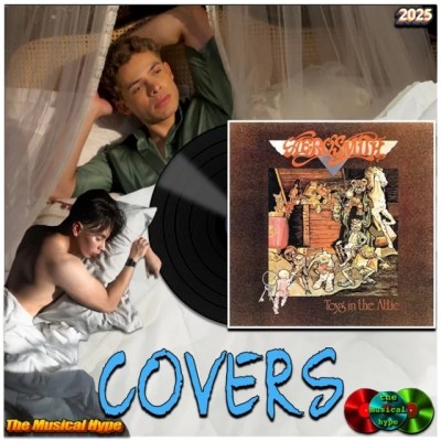 Aerosmith, Big Ten Inch Record: Covers No. 21 (2025) [📷: Brent Faulkner / The Musical Hype; Aerodisc Partnership; Alan Cordero, Flávia Vicentini from Pexels; AcatXIo, OpenClipart-Vectors from Pixabay]