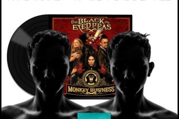 Black Eyed Peas, Pump It: Wacky Wednesday No. 19 (2025) [📷: Brent Faulkner / The Musical Hype; Interscope; Rich The Barber Font from Font Space; Wendel Natan from Pexels; AcatXlo, OpenClipart-Vectors from Pixabay]