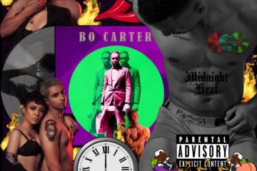 Bo Carter, Please Warm My Weiner: Midnight Heat 🕛 🔥 No. 50 (2025) [📷: Brent Faulkner / The Musical Hype; Universal Digital Enterprises; Francesco Ungaro, Hasan Muneer, Natan, Tazz Vaughn from Pexels; AcatXlo, Aristal Branson, Clker-Free-Vector-Images from Pixabay]