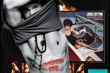 Josie Cotton, Johnny, Are You Queer?: Controversial Songs No. 12 (2025) [📷: Brent Faulkner / The Musical Hype; Kitten Robot; Tazz Vaughn via Pexels; Elena Arboleda Salas, nikolaytaman90, Tumisu from Pixabay; christian buehner on Unsplash]