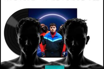 Käärijä & Hooja, San Francisco Boy: Wacky Wednesday No. 17 (2025) [📷: Brent Faulkner / The Musical Hype; Warner Finland; Rich The Barber Font from Font Space; Wendel Natan from Pexels; AcatXlo, OpenClipart-Vectors from Pixabay]