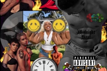 Lizzo, LEFTRIGHT: Midnight Heat 🕛 🔥 No. 54 (2025) [📷: Brent Faulkner / The Musical Hype; Nice Life Recording Company / Atlantic Recording Corporation; Francesco Ungaro, Hasan Muneer, Natan, Tazz Vaughn from Pexels; AcatXlo, Aristal Branson, Clker-Free-Vector-Images from Pixabay]