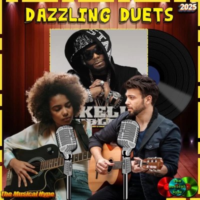 R. Kelly & Usher, Same Girl: Dazzling Duets No. 4 (2025) [📷: Brent Faulkner / The Musical Hype; Zomba Recording LLC; cottonbro studio, Sachith Ravishka Kodikara from Pexels; AcatXIo, andresilva5, OpenClipart-Vectors from Pixabay]