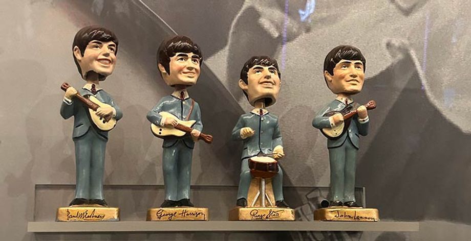 beatles bobbleheads Sarah JF Braley beatles bobbleheads Sarah JF Braley